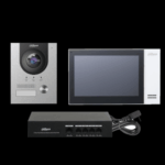 Kit Videoportero IP Unidad externa, unidad interna, switch y montura empotrada Dahua